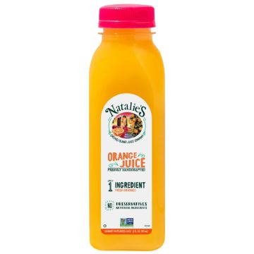 Bottle of Perricone Farms Cold Pressed Orange Juice