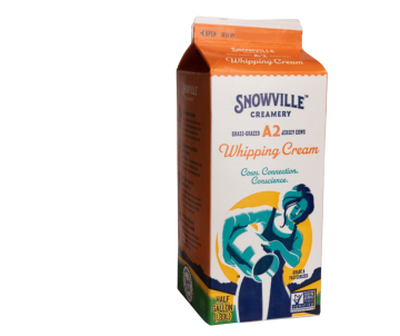 Carton of heavy whipping cream